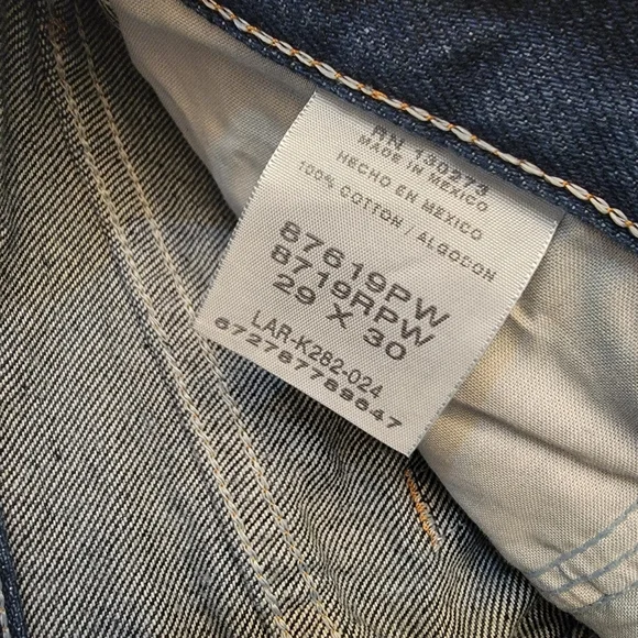 Nwt Vintage RUSTLER By Wrangler Mens Jeans Regular Fit Straight Leg 29x30 - Picture 7 of 12